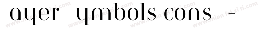 Bayer SymbolsIcons P字体转换